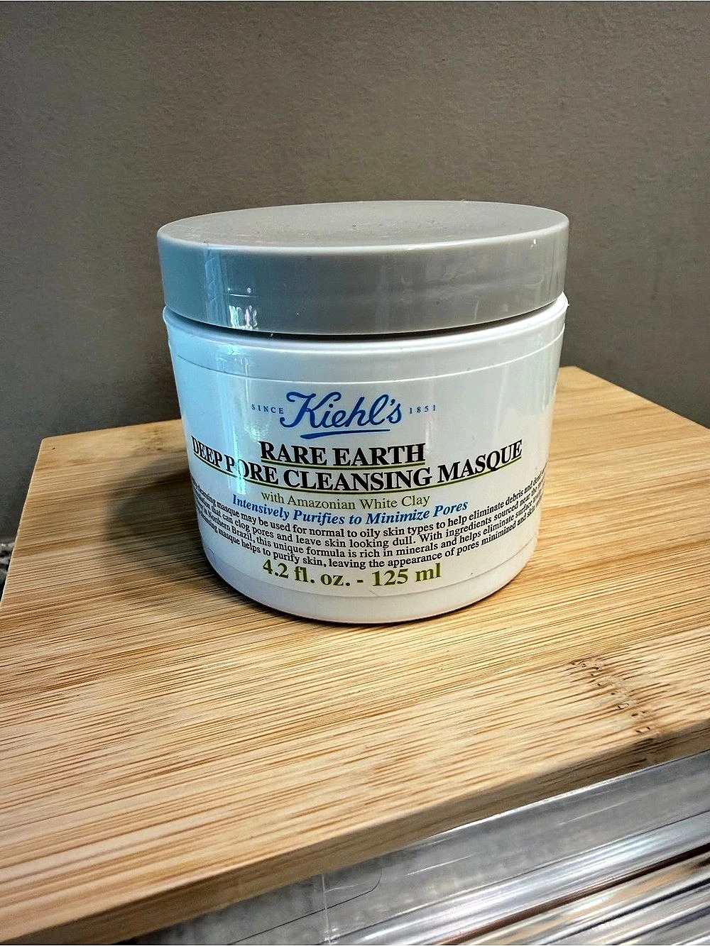 New- Never Used- Kiehl's Rare Earth Deep Pore Cleansing Masque 4.2 oz
